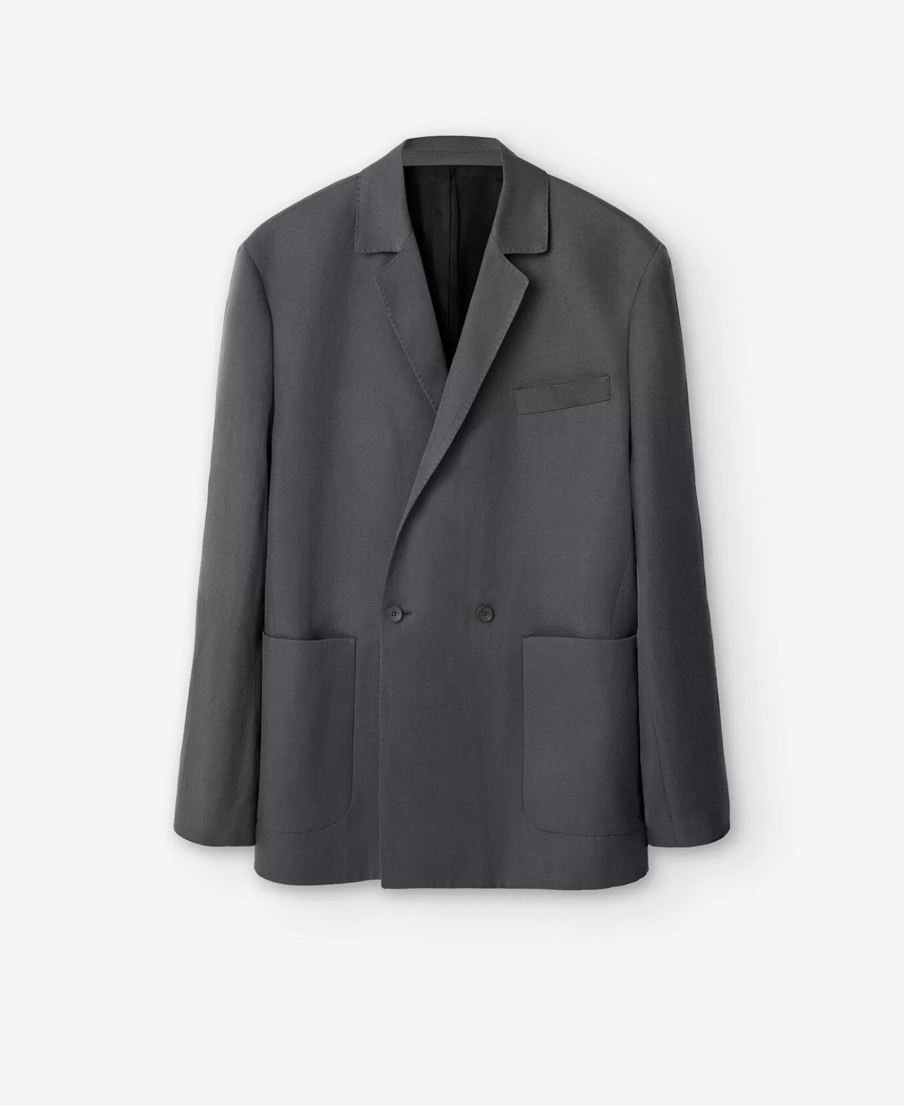 Grauer Oversize-Blazer Aus Lyocell Und Leinen>Adolfo Dominguez Flash Sale