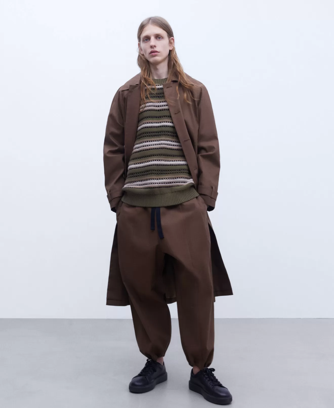 Oversize-Hose Aus Gewachster Baumwolle>Adolfo Dominguez Sale