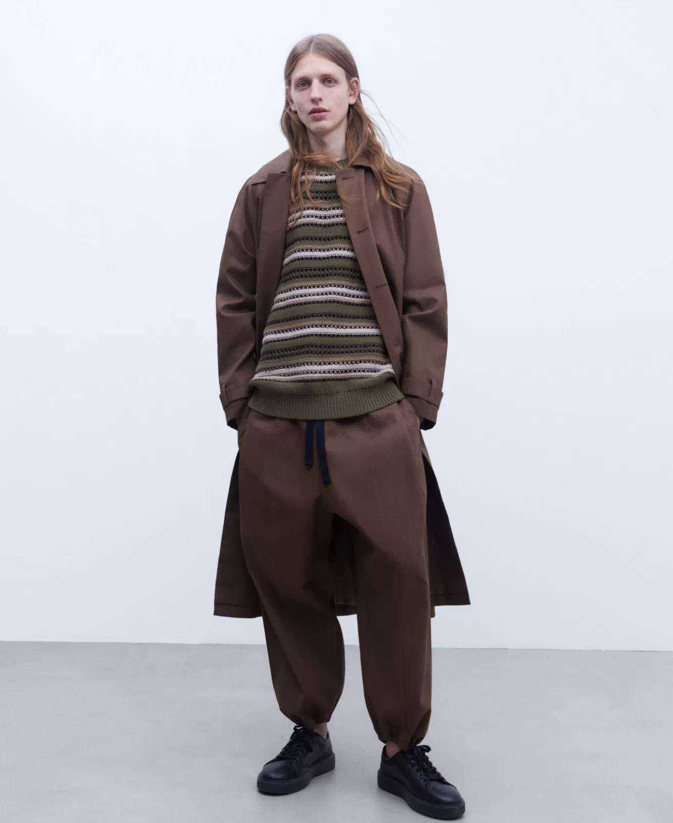 Oversize-Trenchcoat Aus Gewachster Baumwolle>Adolfo Dominguez Cheap