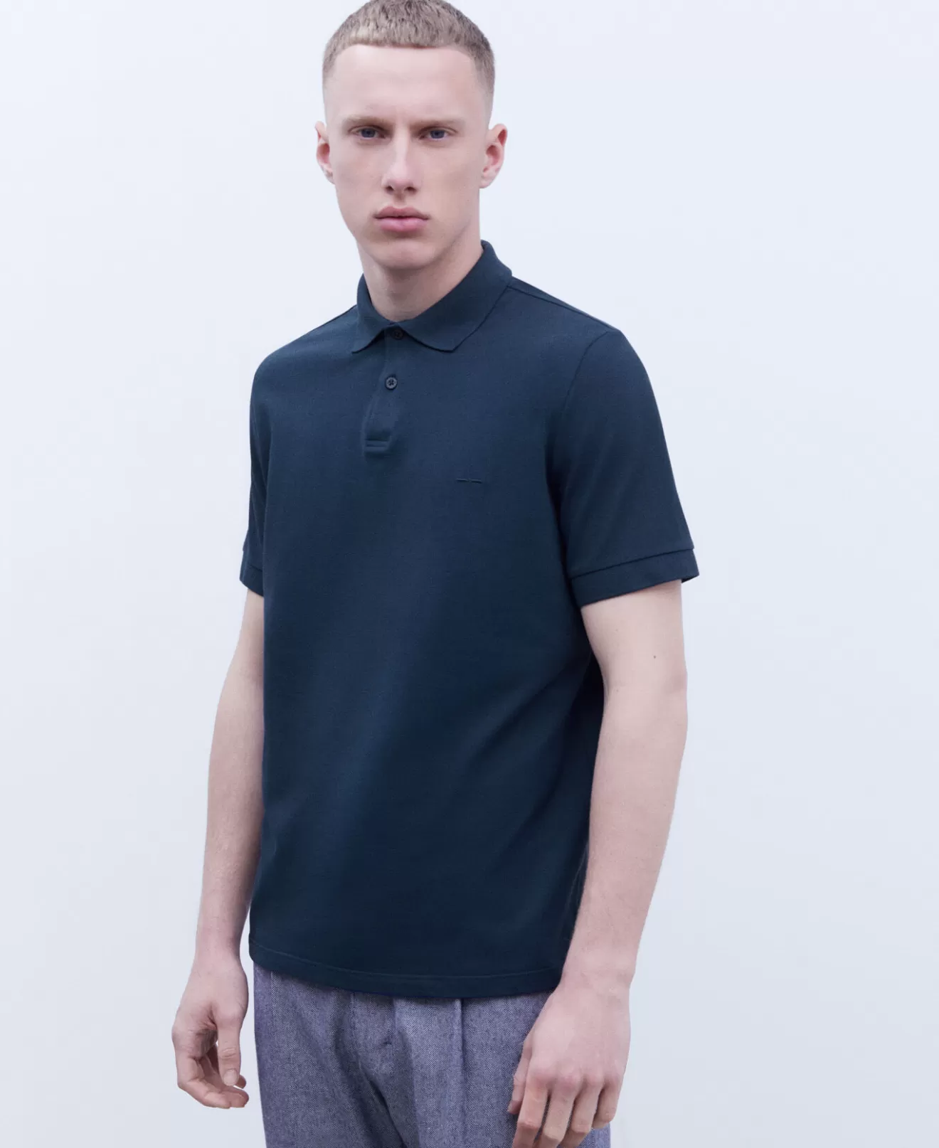 Poloshirt Aus Baumwolle Mit Zwei Knopfen>Adolfo Dominguez Store