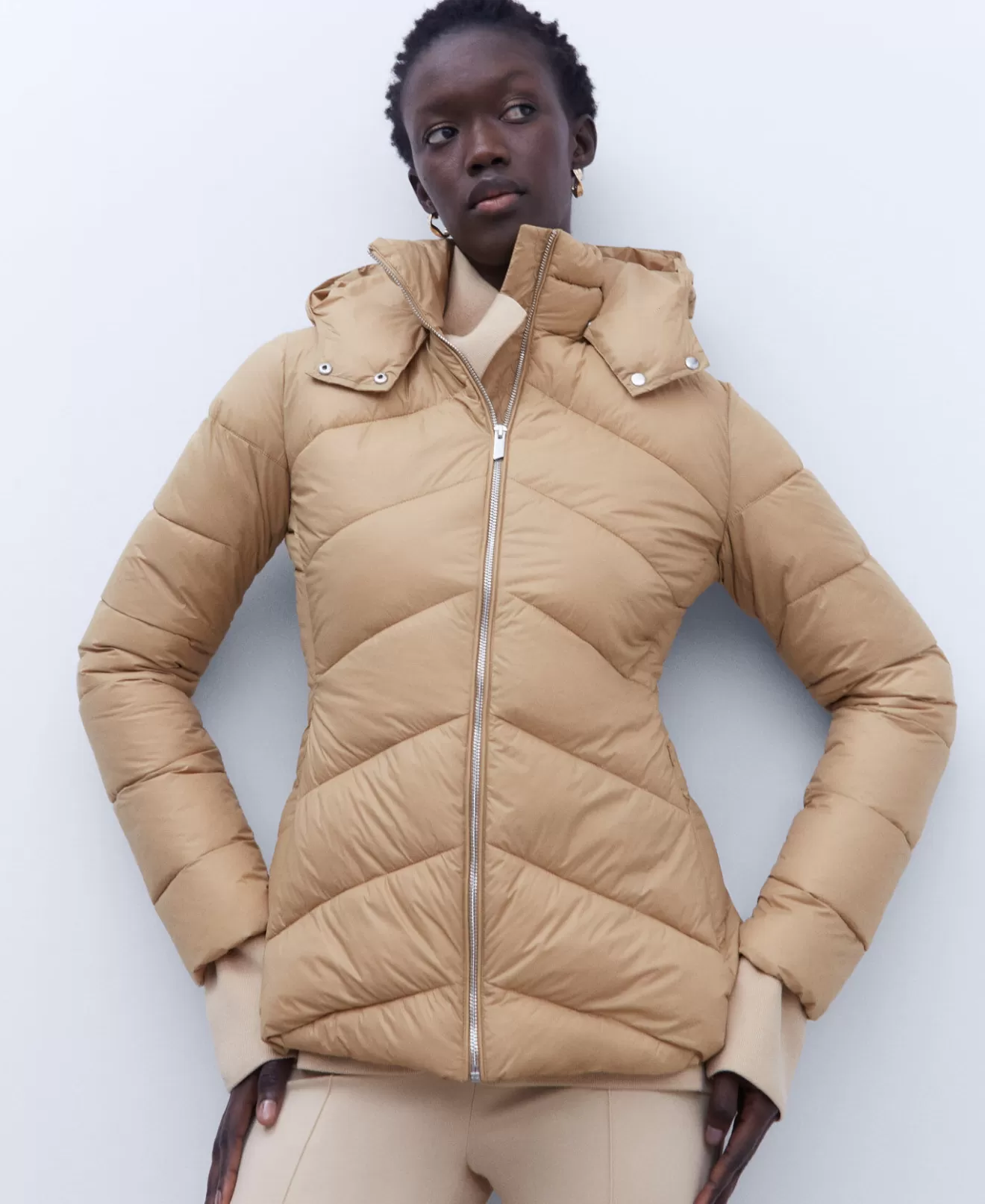 Taillierte Steppjacke Aus Nylon>Adolfo Dominguez Fashion