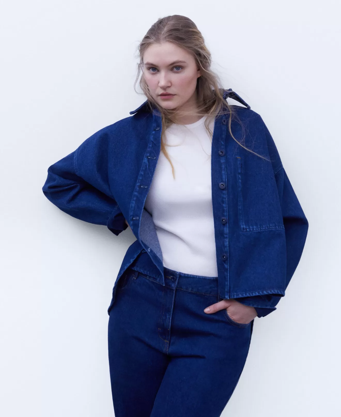 Ubergroses Denim-Overshirt>Adolfo Dominguez Fashion